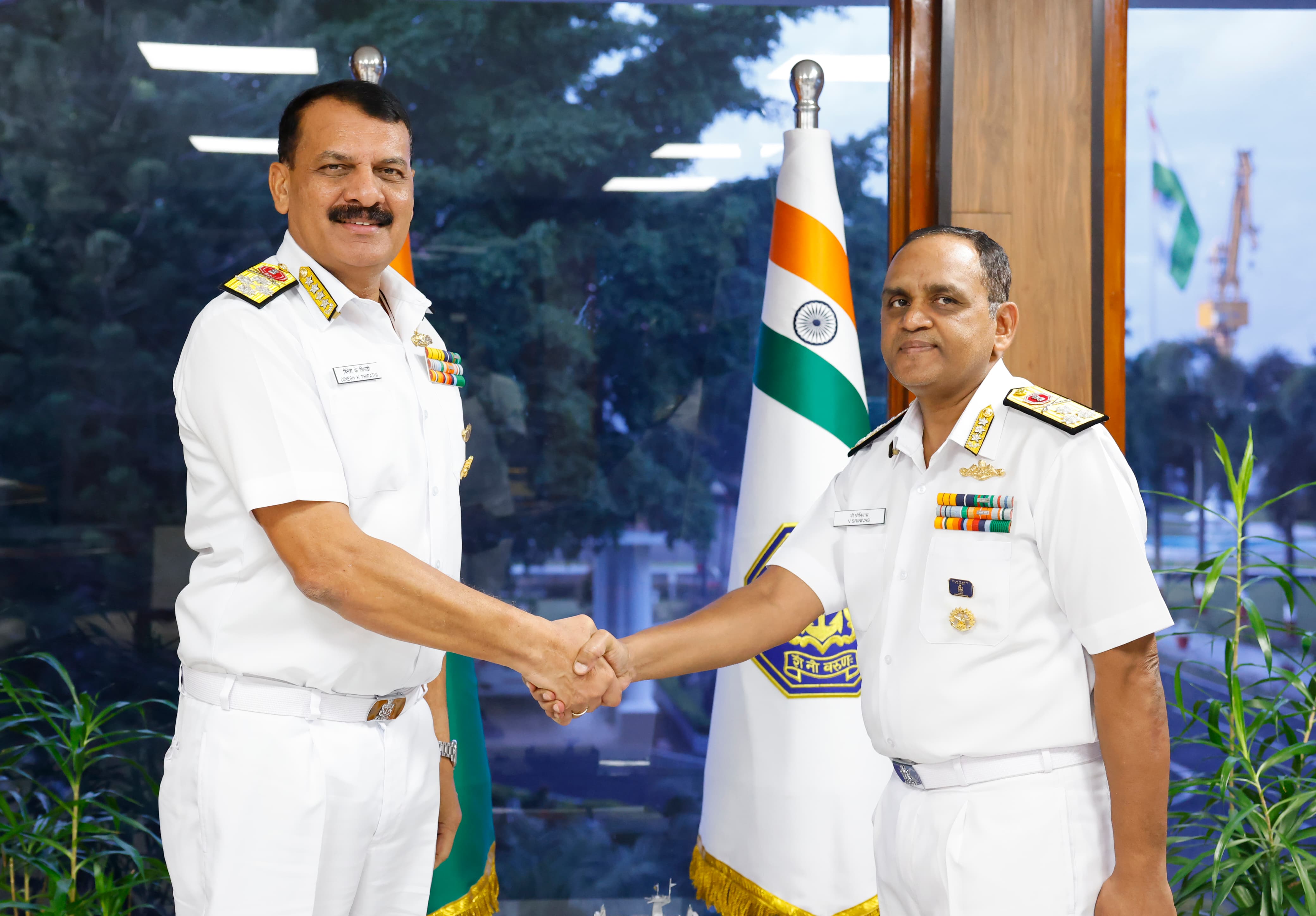 Admiral Dinesh K Tripathi, Chief of The Naval Staff Visits Southern Naval Command