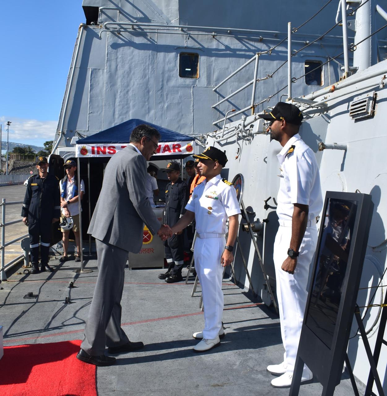 INS Talwar Arrives at La Réunion, France