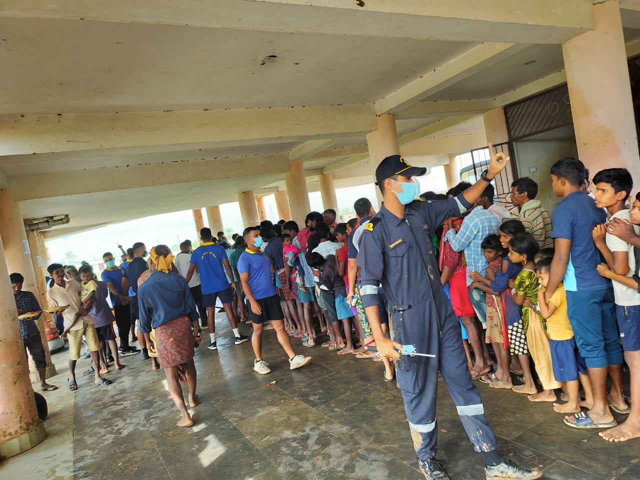 Indian Navy Mobilises Relief Efforts for Cyclone Dana Affected Villages in Odisha