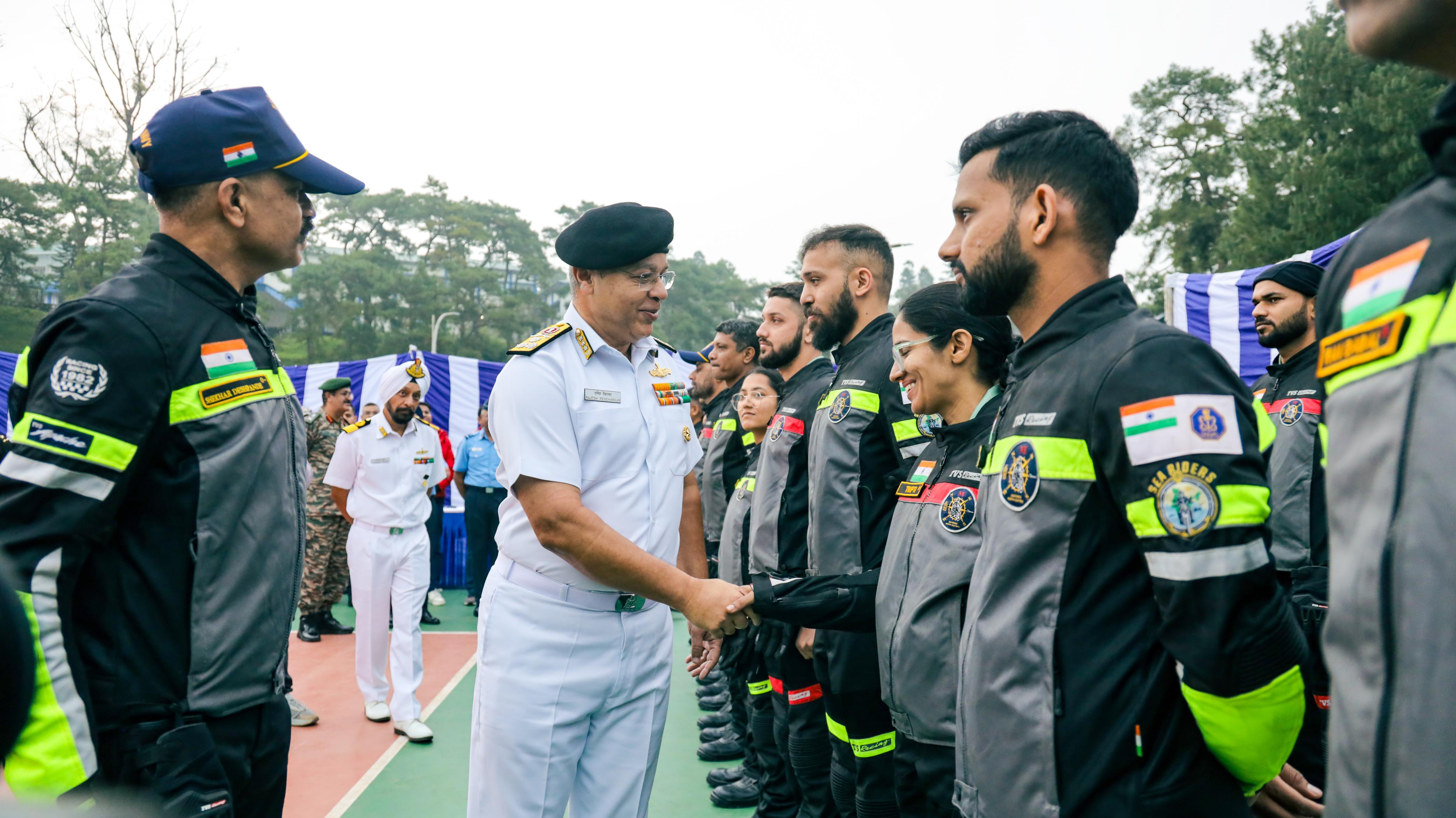 Indian Navy's Motorcycle Expedition Flagged Off