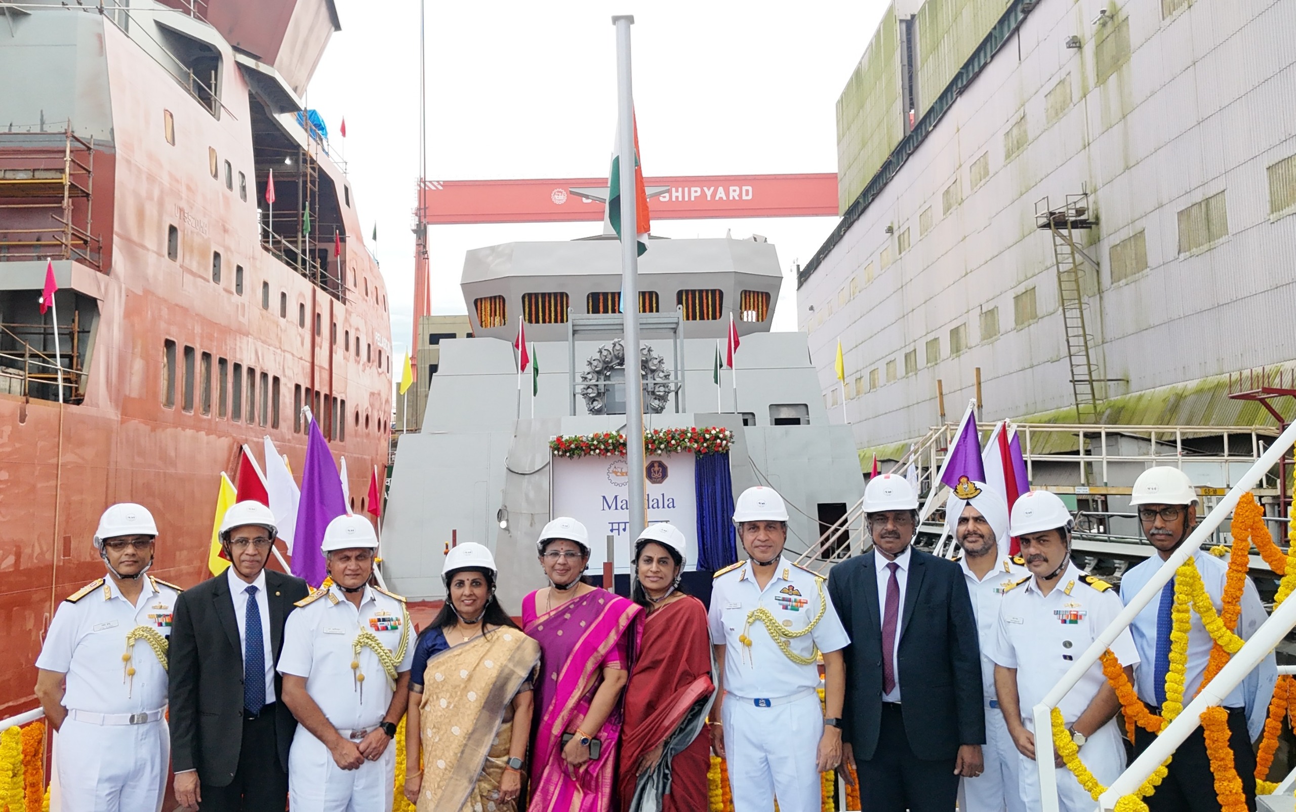 LAUNCH OF SIXTH ASW SWC BY 528 (MAGDALA) AT CSL, KOCHI