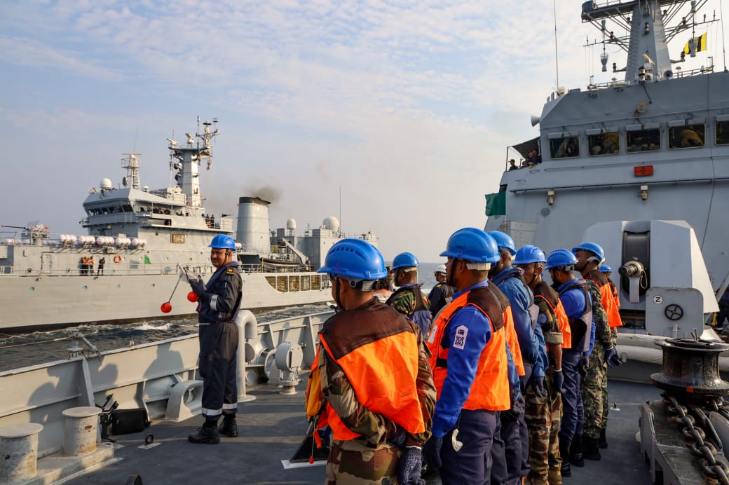 प्रेस-समारोह संक्षिप्त भा.नौ.पो. सुनयना - मिशन आई.ओ.एस. एस.ए.जी.ए.आर.