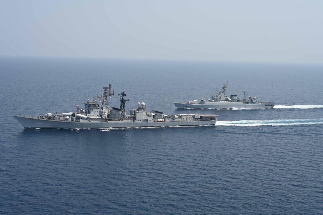 INS RANVIR PARTICIPATES IN EXERCISE BONGOSAGAR 25 AND INDIAN NAVY - BANGLADESH NAVY CORPAT