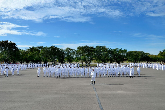 Passing Out Parade Held at Naval Air Station, Rajali