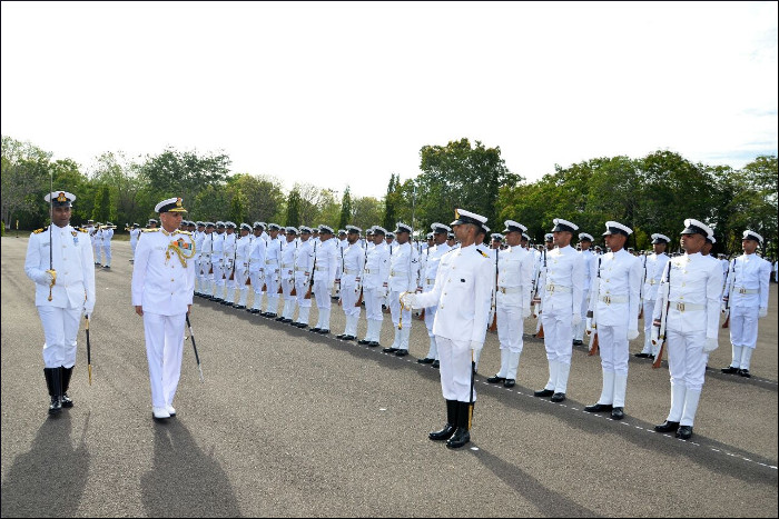 Passing Out Parade Held at Naval Air Station, Rajali