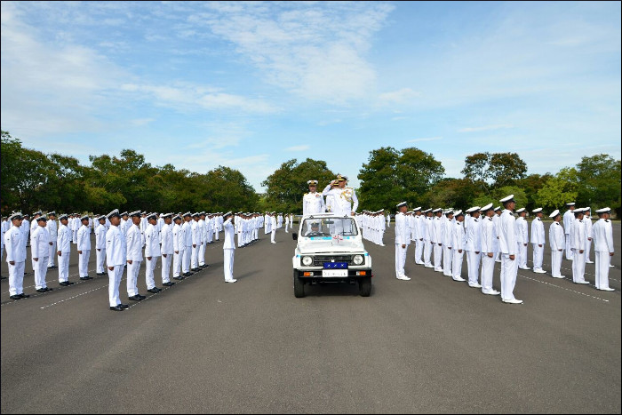 Passing Out Parade Held at Naval Air Station, Rajali