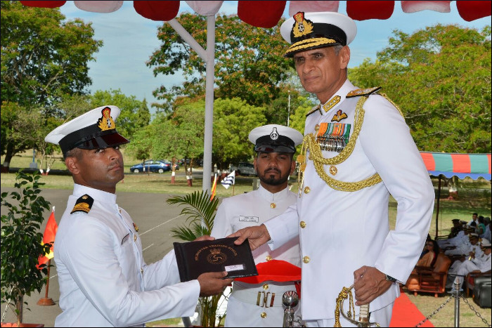 Passing Out Parade Held at Naval Air Station, Rajali