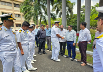 Vice Admiral Sanjay Bhalla Made his First Official Visit to HQENC on 05 Aug 2024