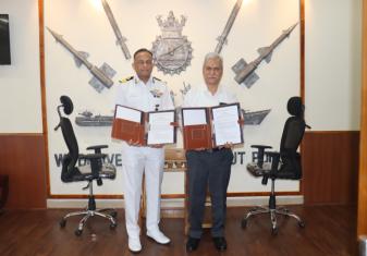 INS Kalinga  Signs an Addendum to The MoU Between Indian Navy, NWWA and GITAM University