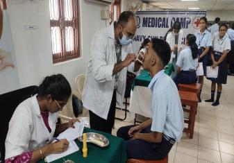 Press Release - Annual Medical Examination at Navy Children School, Visakhapatnam