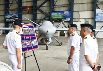 Vice Admiral Rajesh Pendharkar, FOC-in-C, ENC, Accompanied by Mrs Sandhya Rao Pendharkar, President NWWA(ER), Visited INS Rajali from 05 to 07 June 2024