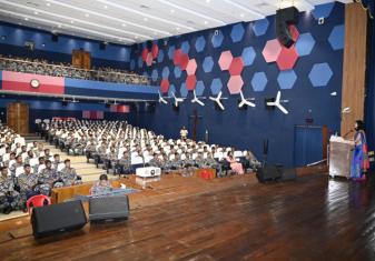 INS Garuda, in Collaboration with Station Health Organisation SHO Kochi, Conducted A Workshop on Stress Management at Sagarika Auditorium, Naval Base on 31 May 2024.