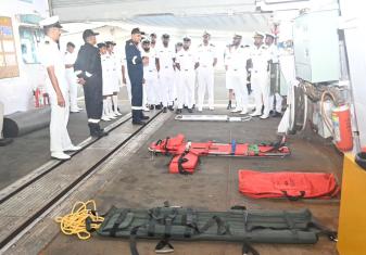 INS Mumbai, an Indigenous Guided Missile Destroyer of The Sunrise Fleet Under HQENC Visited Colombo, Sri Lanka