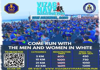 Vizag Navy Marathon is Back on 15 December 2024.