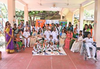 Celebrations of Independence Day Sankalp Vizag — a Special Education Advisory Centre for children with special needs. Presided over by Vice Admiral B Sivakumar, Director General Naval Projects (Vizag) DGNP (V) the occasion featured a vibrant cultural programme by the students of Sankalp.  A standout Student–Teacher performance stole the spotlight, showcasing their deep bond and determination to overcome challenges and break barriers.