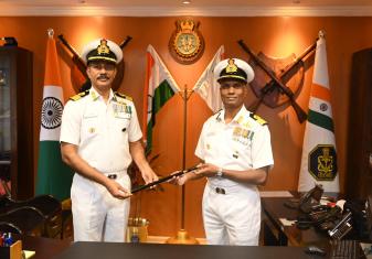 COMMODORE VMD JAGANNATH ASSUMES COMMAND OF INS TUNIR AND SENIOR OFFICER KARANJA