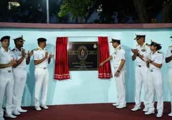 VICE ADMIRAL SAMEER SAXENA INAUGURATES NEW MULTIPURPOSE SPORTS COMPLEX
