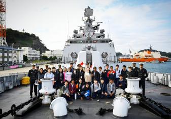 INS SAHYADRI HOSTS SCHOOL CHILDREN DURING PORT CALL AT YOKOSUKA