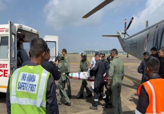MEDICAL EVACUATION OF AN IRANIAN FISHERMAN 