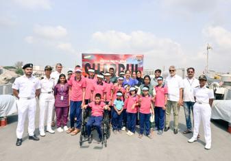 SOUTHERN NAVAL COMMAND HOSTS VISIT OF DIFFERENTLY ABLED CHILDREN TO INS SHARDUL AND NIAT AHEAD OF NAVY DAY 2025
