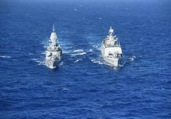 INS SAHYADRI, AS A PART OF ITS ONGOING OPERATIONAL DEPLOYMENT PARTICIPATED IN BILATERAL EXERCISE 