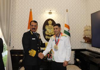 HITESH GULIA, PO LOG HONOURED BY CNS FOR GOLDEN RUN AT WORLD BOXING CUP SERIES 2025