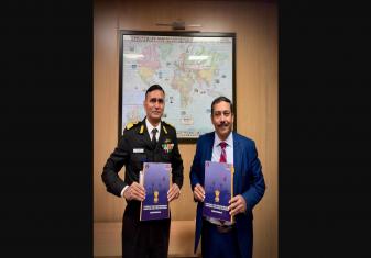 CONTRACT SIGNED BETWEEN INDIAN NAVY AND M/S CRIMSON ENERGY, THE WINNER OF INDIA IDEX CHALLENGE 