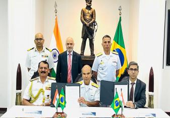 A LANDMARK TRIPARTITE MOU WAS SIGNED DURING THE ONGOING VISIT OF CNS TO BRAZIL