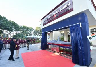 VCNS INAUGURATED A SCALED MODEL OF INS KOCHI AT MAHARAJA RANJIT SINGH ARMED FORCES PREPARATORY INSTITUTE 