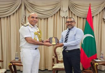 DCNS CALLS ON MALDIVIAN FOREIGN MINISTER AND NSA DURING OFFICIAL VISIT