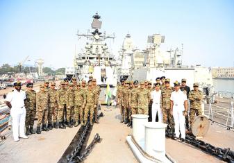 VISIT OF ADVANCE AD COURSE OFFICERS TO EASTERN NAVAL COMMAND