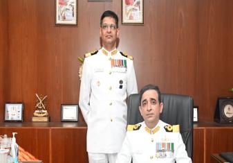 SURGEON COMMODORE B VIKAS ASSUMED COMMAND OF INHS SANJIVANI
