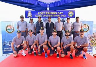 EASTERN NAVAL COMMAND FLAGGED OFF A SAILING EXPEDITION ONBOARD INS NEELKANTH