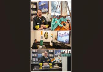 CNS INTERACTED WITH THE CREW OF INSV KAUNDINYA