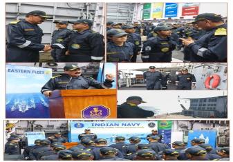 CNS EMBARKED UNITS OF THE EASTERN NAVAL COMMAND POORVIBEDA AT SEA ON 08 JANUARY 2026