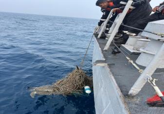 INDIAN NAVY RESCUES ENTANGLED OLIVE RIDLEY TURTLES