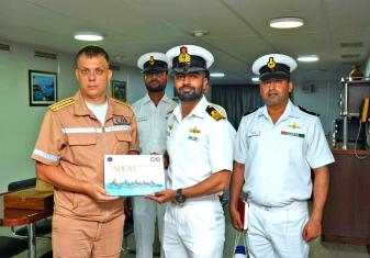 RFS MARSHAL SHAPOSHNIKOV, A FRIGATE OF THE RUSSIAN NAVY, ARRIVES AT VISAKHAPATNAM TO PARTICIPATE IN IFR 2026 INDIA AND MILAN 2026