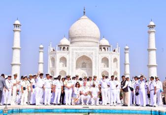 FOREIGN NAVAL DIGNITARIES & PERSONNEL FROM FRIENDLY FOREIGN NAVIES VISITED AGRA