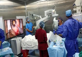ADVANCED 3-D OPERATING MICROSCOPE INSTALLED AT INHS KALYANI, VISAKHAPATNAM