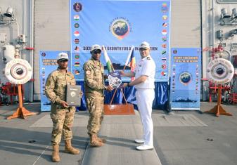 SEYCHELLES COAST GUARD JOIN THE HARBOUR TRAINING PHASE OF IOS SAGAR 2026 AT SOUTHERN NAVAL COMMAND, KOCHI.