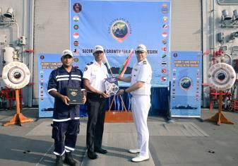 MAURITIUS COAST GUARD JOIN THE HARBOUR TRAINING PHASE OF IOS SAGAR 2026 AT SOUTHERN NAVAL COMMAND, KOCHI.