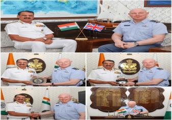 CNS, INTERACTED WITH AIR CHIEF MARSHAL SIR HARV SMYTH, CHIEF OF THE AIR STAFF, ROYAL AIR FORCE