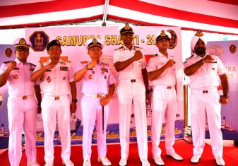 OPENING CEREMONY OF SAMUDRA SHAKTI ONBOARD INS KAVARATTI STRENGTHEN INDIA–INDONESIA NAVAL COOPERATION 