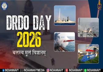 Warm Greetings from the Indian Navy to DRDO on 68th Raising Day