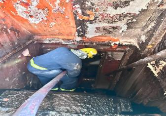 INDIAN NAVY LEADS CRITICAL FIREFIGHTING AND RESCUE OPERATIONS ON PALAU-FLAGGED TANKER MT YI CHENG 6