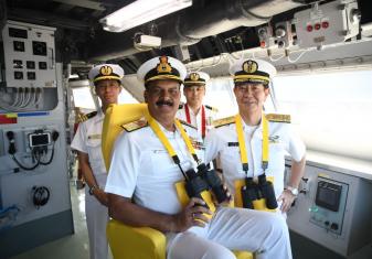 ADMIRAL DINESH K TRIPATHI, CNS, VISITED JMSDF’S STATE-OF-THE-ART MOGAMI CLASS FRIGATE KUMANO