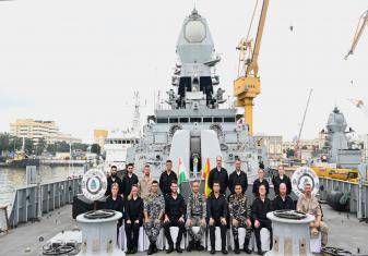 Prior arrival at Mumbai, the ship engaged in a PASSEX with INS Teg of IndianNavy on 10 September 2025. The exercise validated communication procedures and included surface firing and integral helicopter operations. The Commanding Officer of the ship called on the CSO (Ops) WNC on 12 September 2025 and discussed avenues for enhancing mutual maritime cooperation between the navies. The visiting ship’s harbour activities in Mumbai included social engagements, cross deck visits and a friendly football match. Th