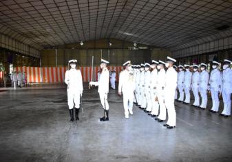 03 मई 2024 को गोवा शिपयार्ड लिमिटेड में पहले अगली पीढ़ी के ऑफशोर पैट्रोल पोत (पूर्व-जी.एस.एल.) की कील लेइंग (पोत की निर्माण प्रक्रिया)