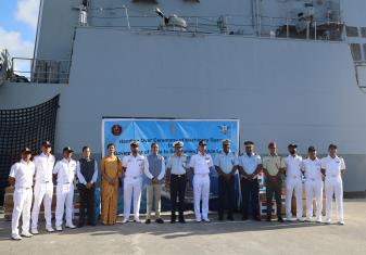 INS TEG ARRIVES AT PORT VICTORIA, SEYCHELLES