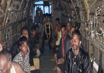 Rescue and Relief Operations by Indian Navy Air Station, INS Dega,  Eastern Naval Command
